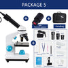 Zoom 2000x Biological HD Microscope +13PCS Accessories+ electronic eyepiece monocular Student  laboratory Lab education LED USB