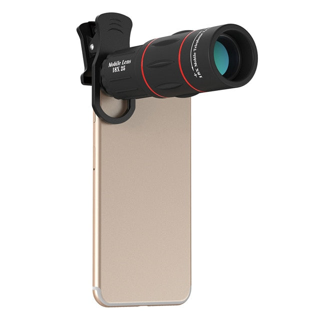 APEXEL Professional 18x25 Monocular Zoom HD Optical Phone Lens 18X Telephoto Lens With Tripod For iPhone Samsung Smartphones