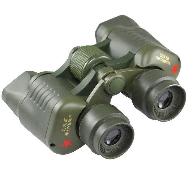 50x50 HD Professional Military Binoculars Telescope BAK4 Prism High Power Spotting Scope Large Eyepiece Metal Bird Watching New