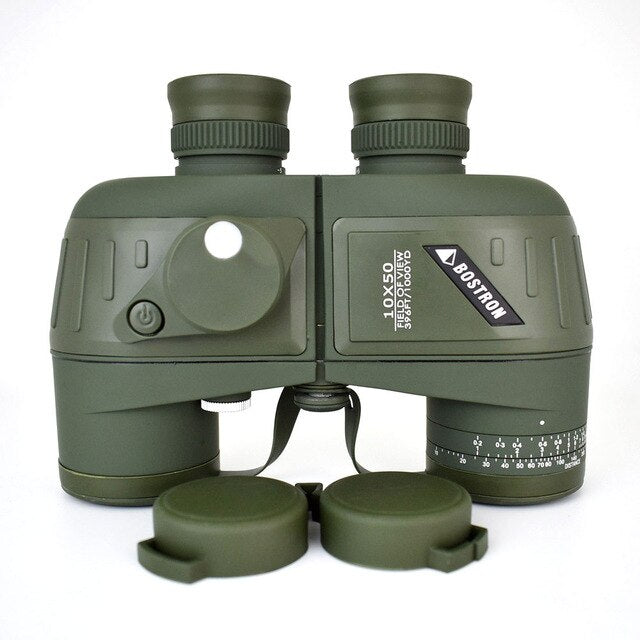 10X50 Optics Military Binocular Telescope Waterproof Shockproof Spotting Scope with Compass for Camping Travel Hunting Boshiren