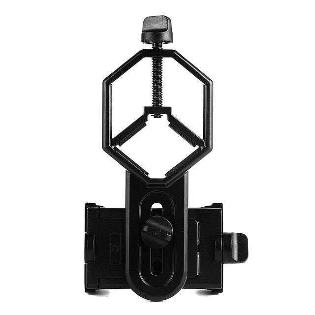 Universal Smart Cell Phone Adapter Clip Mount Binocular Monocular Spotting Scope Telescope Phone Support Eyepiece D: 62-105mm