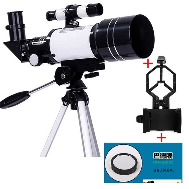 30070 Astronomical Telescope Professional Zoom Outdoor HD Night Vision 150X Refractive Deep Space Moon Astronomical Telescope h